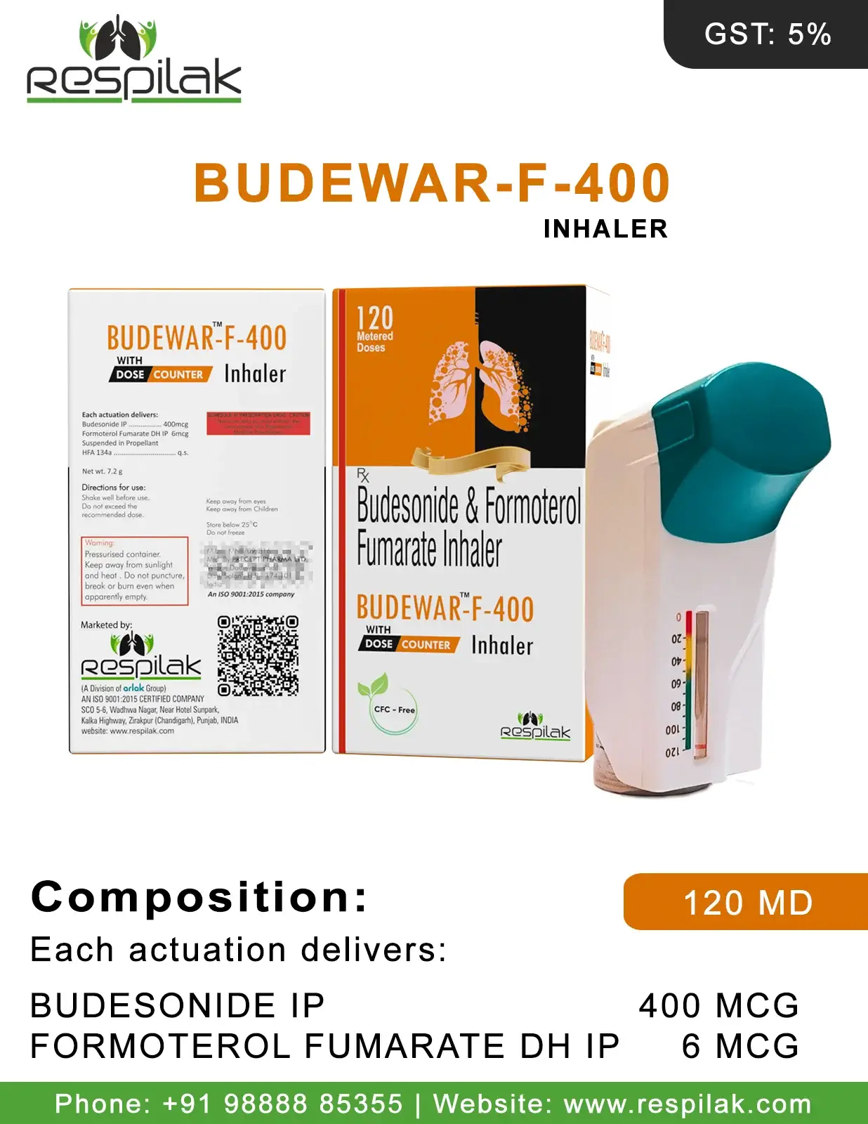 Budewar F 400 Inhaler